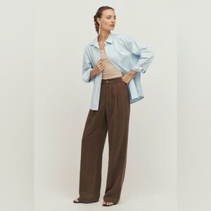 Reformation Mason Pant — Cafe Brown